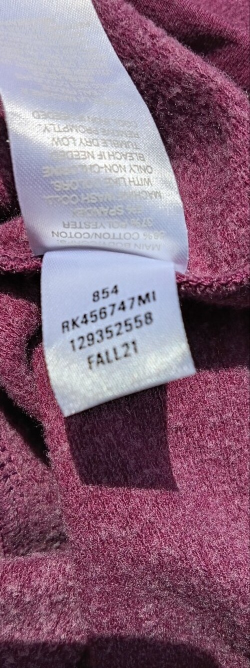Cozy Plum Tunic Hoodie XL Soft Fleece Lined Lounge Athleisure Travel Sweatshirt - Picture 5 of 10